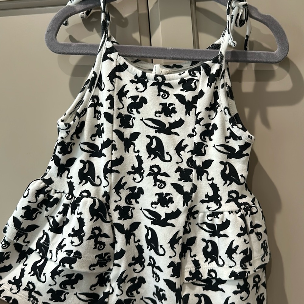 Kate Quinn dragon tie tank with ruffles very good used condition